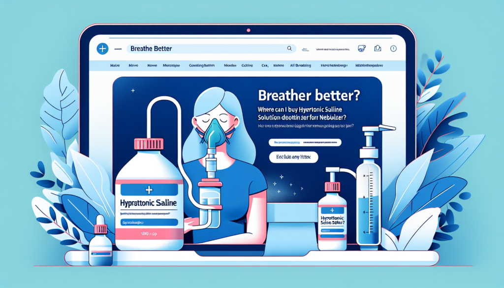 Where can i buy hypertonic saline solution for nebulizer — stores, online & safety tips