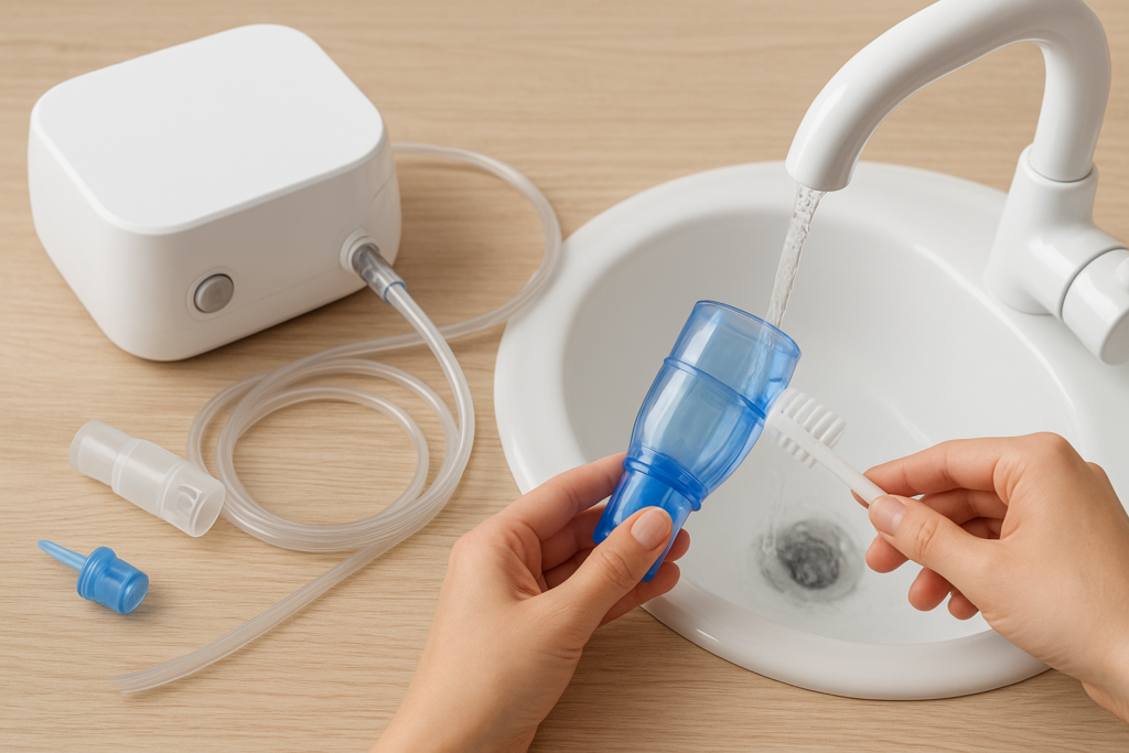 how to clean a nebulizer machine
