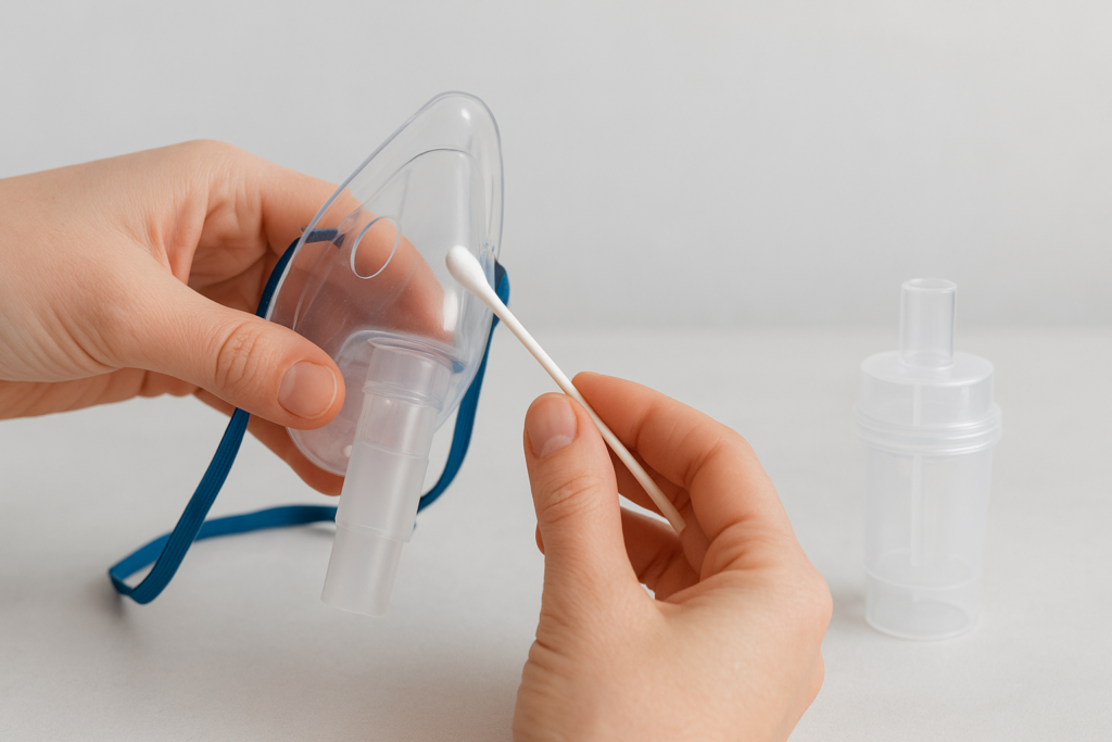 how to clean a nebulizer mask