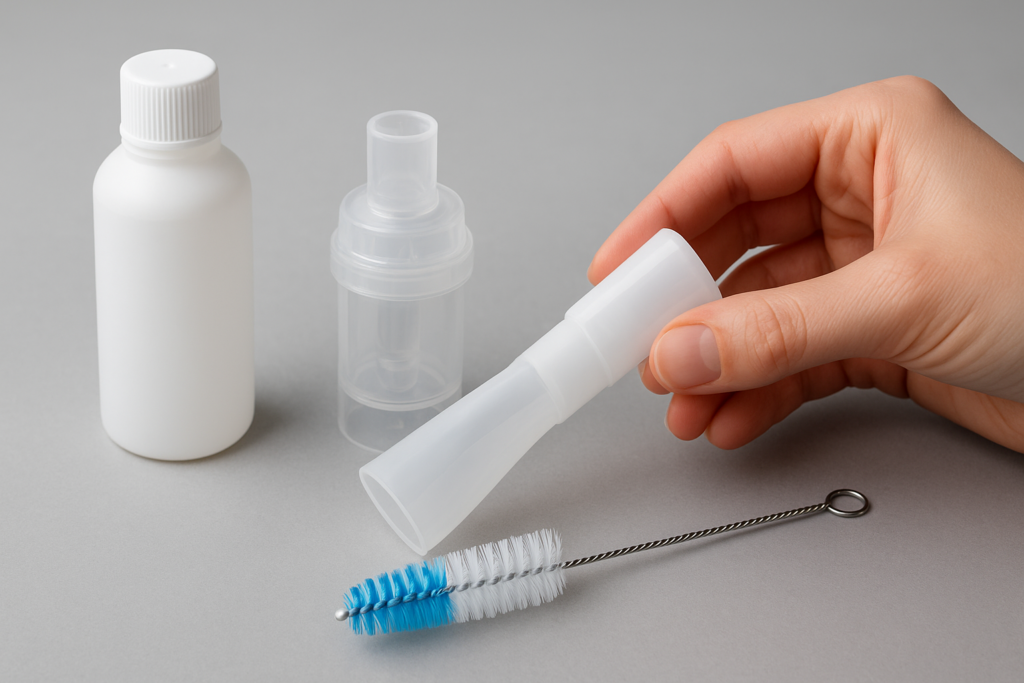 how to clean a nebulizer mouthpiece