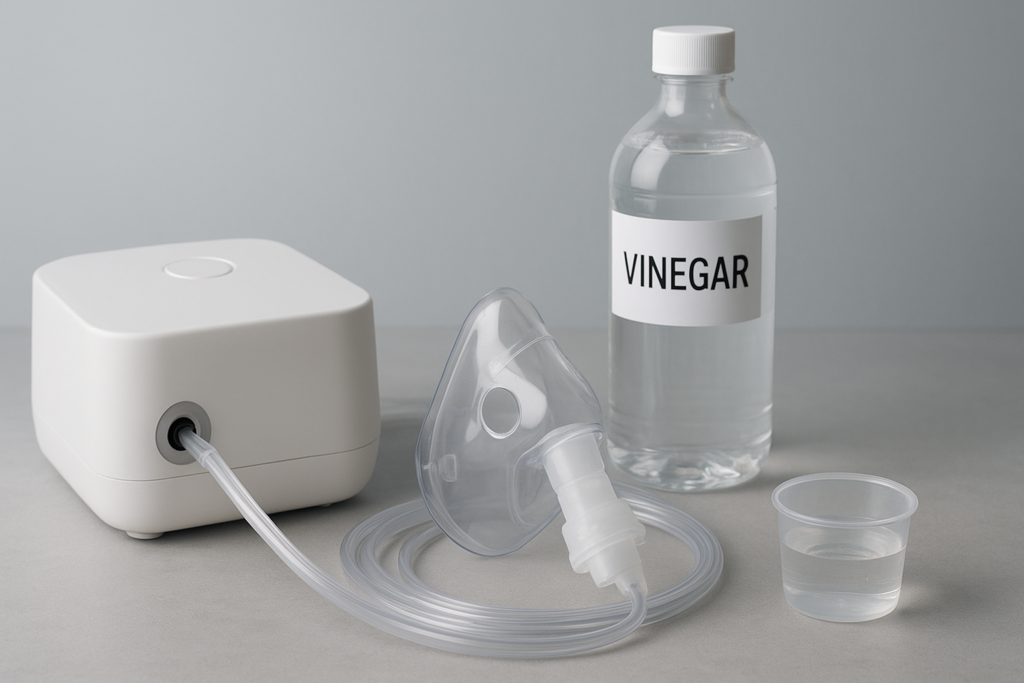 how to clean a nebulizer with vinegar