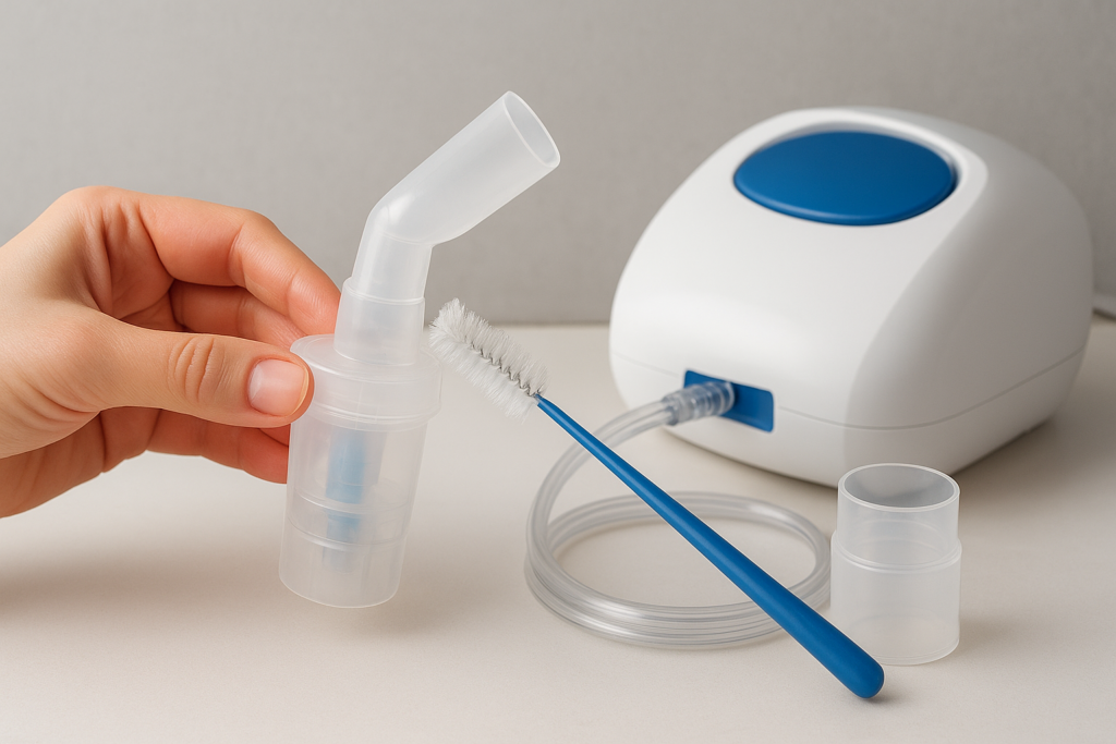 how to clean nebulizer mouthpiece