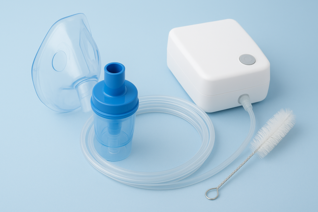 how to clean nebulizer tube