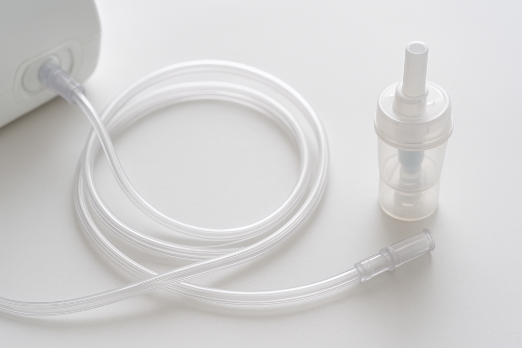 how to clean nebulizer tubing