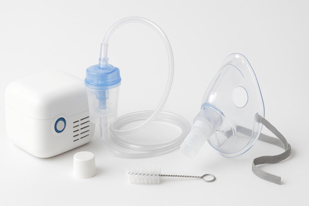 how to clean portable nebulizer